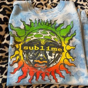 Sublime, oversize, tie-dye crewneck